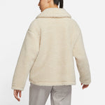 (WMNS) Nike Logo Printing Solid Color Athleisure Casual Sports Lamb's Wool Apricot Color Jacket DD5621-206