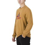 Men's adidas Pattern Printing Round Neck Pullover Turmeric HI3288