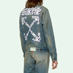 Off-White Arrow Denim Jacket Denim Blue OMYE005S203860037388