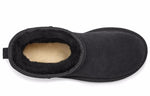(WMNS) UGG Classic Mini UGG Rubber Logo 'Black' 1108231-BLK