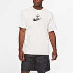 Men's Nike Logo Printing Pattern Pullover Casual Short Sleeve White T-Shirt DX3328-905
