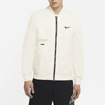 Nike Sportswear Swoosh Logo Print Sports Jacket Men's White DJ5368-110