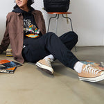 Converse Shoes Printing Fleece Lined Black 10022937-A02