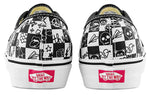 Vans Authentic Retro Casual Skate Shoes Unisex Black White Grid Printing  VN0A5KS96U6