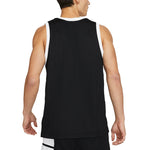 Men's Nike Large Logo Printing Sports Basketball Jersey/Vest Black DA1042-010