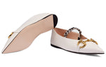(WMNS) Gucci Shoe White 621161-1RH00-9050