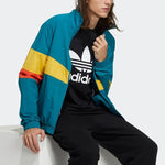 adidas originals Ts Track Top Colorblock Windproof Sports Jacket Green H46699