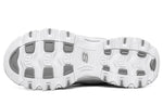 (WMNS) Skechers D'Lites 1.0 Running Shoes White 149466-WHT