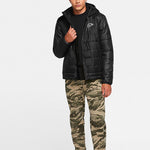 Nike Sportswear Synthetic-Fill Cotton Clothes Men's Black CU4423-010