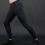 Men's Air Jordan Solid Color Elastic Waistband Slim Fit Sports Pants/Trousers/Joggers Black 861554-010