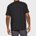 Men's Under Armour UA Unstoppable Wordmark Short Sleeve Black T-Shirt 1345563-001