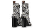 (WMNS) LOUIS VUITTON Silhouette Heelas 'Black Sophisticated Monogram' 1A8KN7
