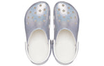 Crocs Classic Casual Unisex Metallic Silver Pink Sandals 207551-90H
