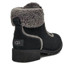 (WMNS) UGG Bodie Fur Lace Boot 'Black' 1153472-BLK