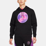 Air Jordan Paris Saint-Germain Printing Fleece Pullover Black CZ0816-010