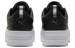 (WMNS) PUMA Mayze Lth Iridescent Sneakers Black/White 387269-02