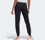 (WMNS) adidas Plaid Knitted Sports Pants Black DP2377