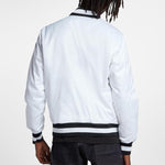 Nike SB x NBA Bomber Crossover Skateboard Casual Sports baseball uniform Jacket White AH3393-100