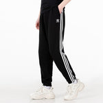 Men's adidas Casual Sports Breathable Knit Long Pants/Trousers Black HH9430