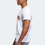 adidas Printing Round Neck Training Short Sleeve White FT8832
