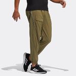 Men's adidas Solid Color Logo Casual Joggers/Pants/Trousers Autumn Green HE9943