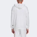 adidas originals x Crossover Printing Half Zipper hooded Casual Sports White FR9069
