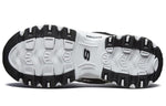 (WMNS) Skechers D'Lites 1.0 Running Shoes Black/White 99999825-BLK
