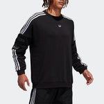 adidas originals Men's Ts Trefoil Sweatshirt Black ED7111