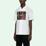 Men's Off-White SS21 Short Sleeve White Shirt OMGA163R21FAB0040125