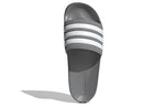 adidas Adilette Shower Slides Cozy Wear-Resistant Unisex Grey Slippers 'Grey White' GY1891