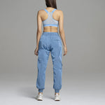 adidas originals Ivp Nyl Pn 4all Athleisure Casual Sports Stripe Bundle Feet Long Pants Couple Style Blue H33308