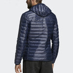 adidas Warm Windproof Cap Down Jacket Men's Blue DX0785
