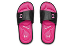 (WMNS) Under Armour Ignite 9 Slide 'Black Pink Surge' 3022717-003