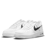 (GS) Nike Air Force 1 Low 'Doodle Swoosh - White Black' DM3177-100