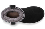 (WMNS) UGG Classic Mini Spill Seam Fleece Lined Black 1100211-BLK