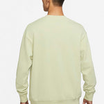 Men's Nike Embroidered Logo Sports Round Neck Pullover Green DR7836-371
