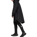 Men's adidas Logo Solid Color Hooded Jacket Windbreaker Black HG2075