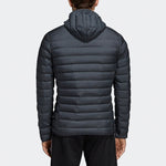 adidas Varilite Soft Down Hooded Jacket 'Carbon' CY8738