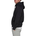 Men's adidas Solid Color Logo Hooded Loose Long Sleeves Black HN1952