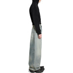 (WMNS) Balenciaga Low Crotch Pants 'Light Blue' 706652TJW952204