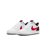 (GS) Nike Court Borough Low 2 'Summit White University Red' BQ5448-110