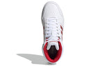 (WMNS) adidas Hoops 2.0 Mid 'White Red' FW5695
