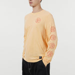 Men's Nike Basketball Training Sports Printing Breathable Long Sleeves Apricot Color T-Shirt AO0653-734