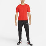 Men's Air Jordan Dri-FIT Logo Quick Dry Sports Short Sleeve Red T-Shirt DH8922-687