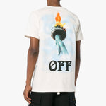 Off-White SS19 Liberty Cotton Short Sleeve OMAA027E181850150210