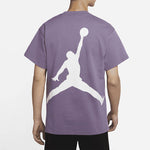 Air Jordan Large Logo Sports Round Neck Short Sleeve Gray Purple DQ4960-574