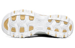(WMNS) Skechers D lites 1.0 White/Gold 13091-WHT