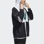 adidas neo Contrasting Colors Casual Sports Hooded Jacket Black GJ8767