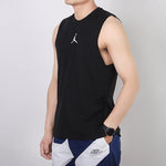 Air Jordan Air Logo Printing Breathable Basketball Vest Black CZ7851-010