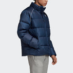adidas originals Adicol Jacket 1 Stay Warm Solid Color raglan sleeve Stand Collar Down Jacket Navy Blue ED5838